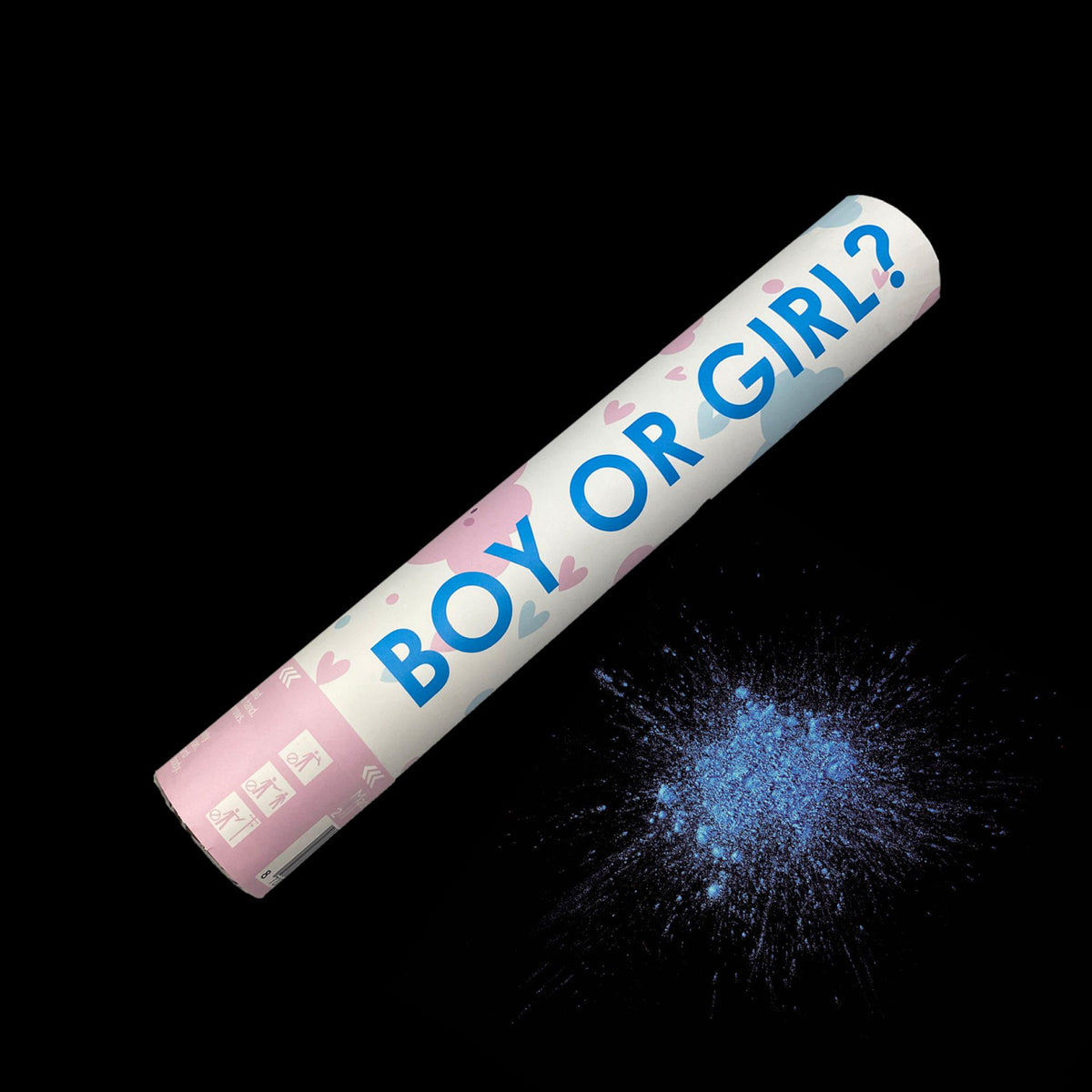 Gender Reveal Hand Shooter Poederkanon 30 cm – Roze of Blauw