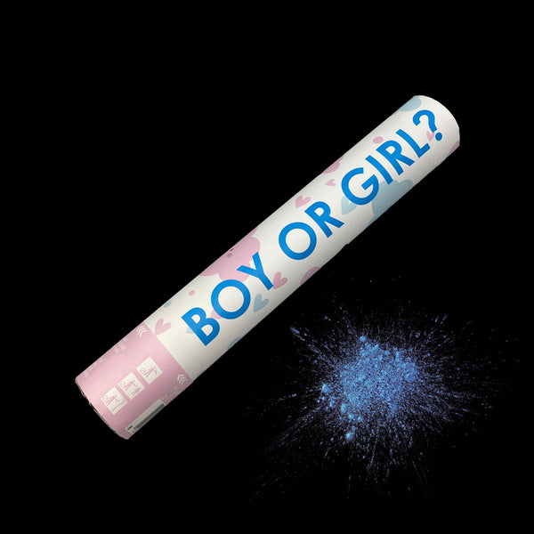 Gender Reveal Hand Shooter Poederkanon 30 cm – Roze of Blauw