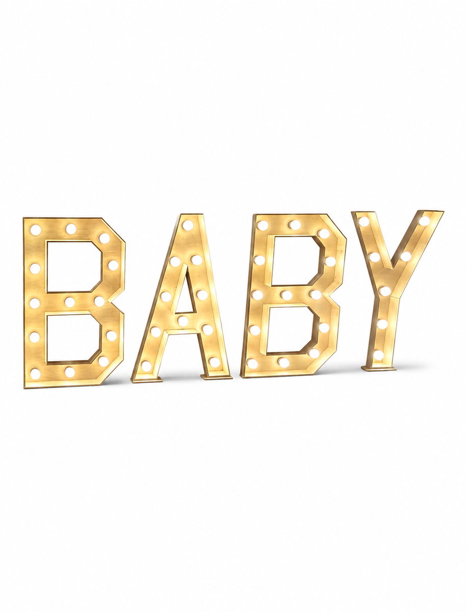 BABY Lichtletters Huren | Gender Reveal & Babyshower