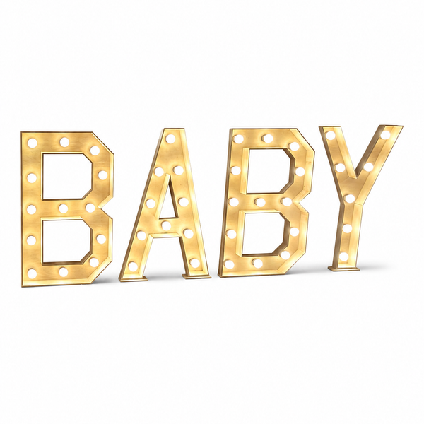 BABY Lichtletters Huren | Gender Reveal & Babyshower
